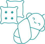 dibujo wrap y almohada