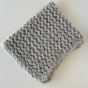 manta de apoyo newborn en lana color gris