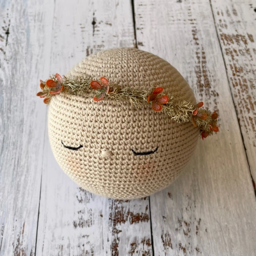 Corona flores naranjas